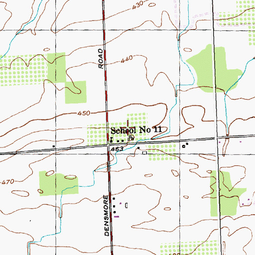 Topographic Map of Kast Farms, NY