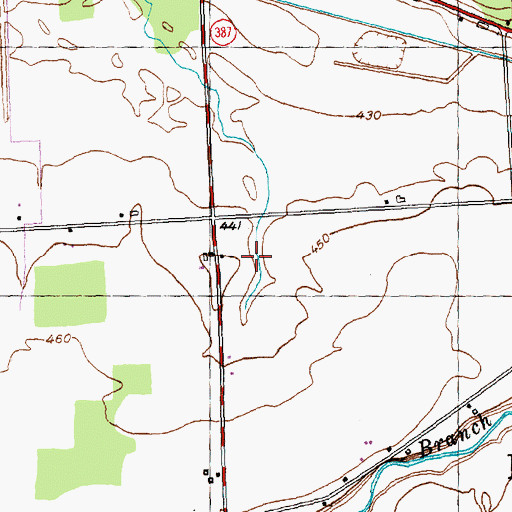 Topographic Map of Vendetti Farms, NY