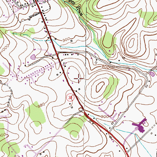 Topographic Map of North Carroll Assembly of God Cemetery, MD