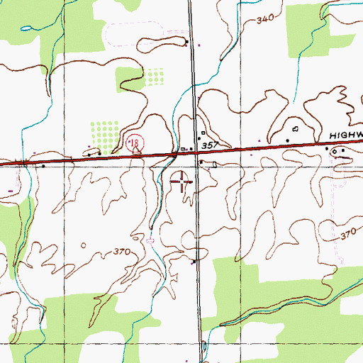 Topographic Map of Billings Farms, NY