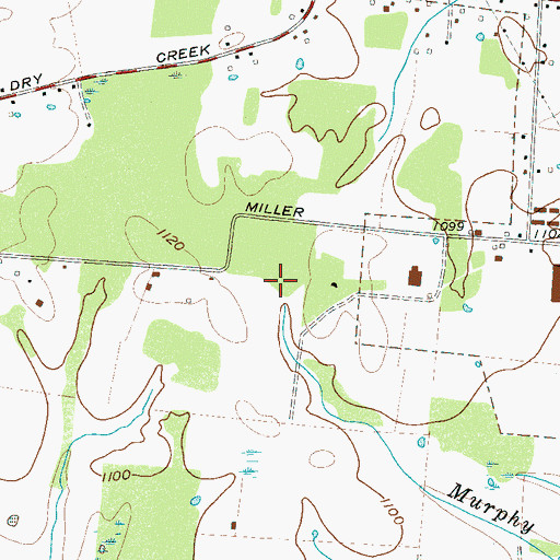 Topographic Map of Rigsby Cemetery, TN