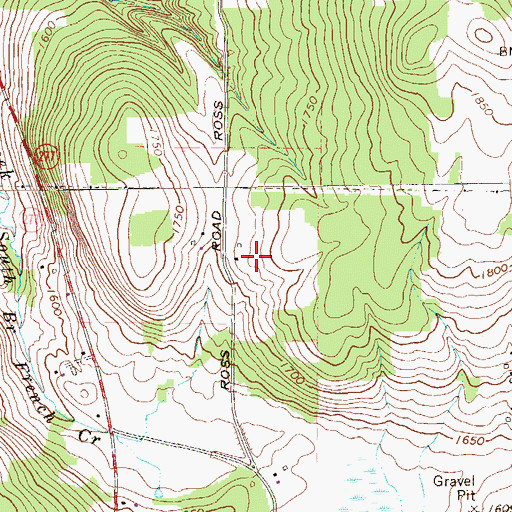Topographic Map of Vance Farm, PA