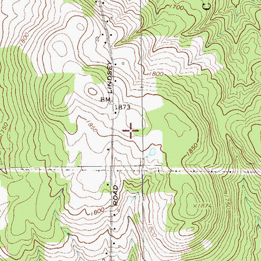 Topographic Map of Gates Farm, PA