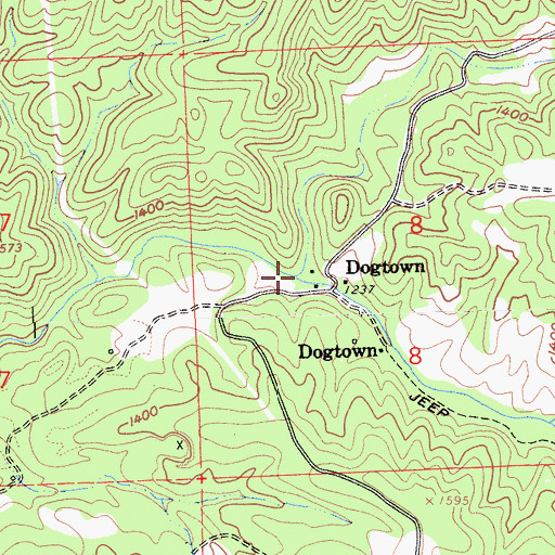 Topographic Map of French Gulch, CA