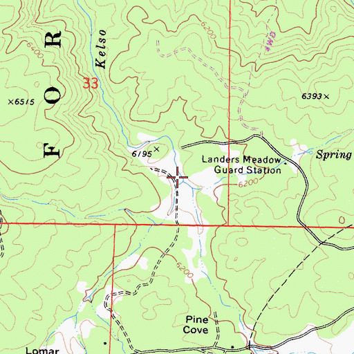 Topographic Map of French Gulch, CA