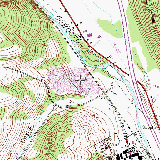 Topographic Map of Blade Pit, NY