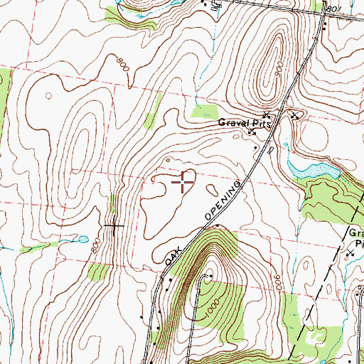 Topographic Map of Avon Quarry, NY