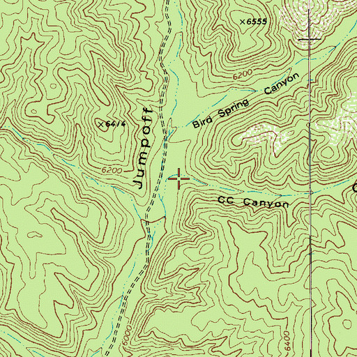 Topographic Map of CC Canyon, AZ