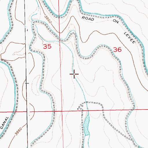 Topographic Map of George Simpson Ditch Number 2, CO