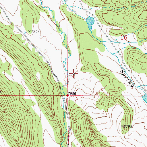 Topographic Map of Gimlet Ditch, CO