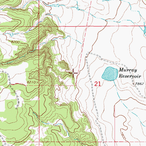 Topographic Map of Glade Ditch, CO