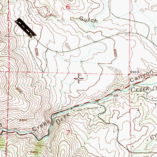 Topographic Map of Glen Plym Ditch Number 1, CO