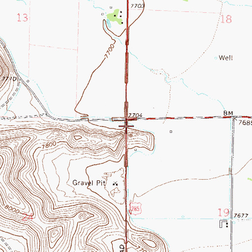 Topographic Map of Gotthelf Samora Ditch, CO