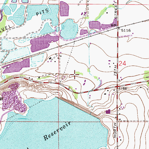 Topographic Map of Green Ditch, CO