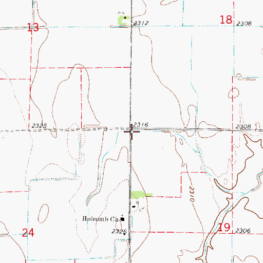 Topographic Map of Election Precinct 4, NE