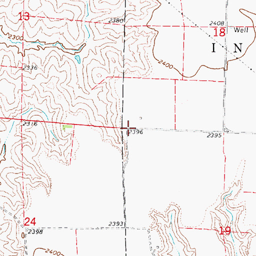 Topographic Map of Election Precinct 7, NE