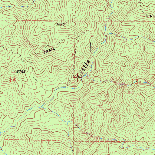 Topographic Map of French Ranch Gulch, CA