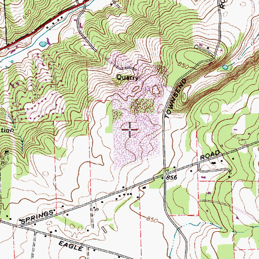Topographic Map of Kinsella Quarry, NY