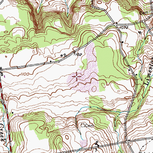 Topographic Map of Oxbow Quarry, NY