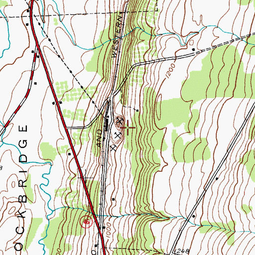 Topographic Map of Munnsville Quarry, NY