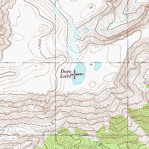 Topographic Map of Dora Lake, CO