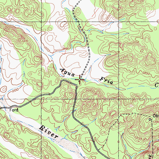 Topographic Map of Gabilan Creek, CA