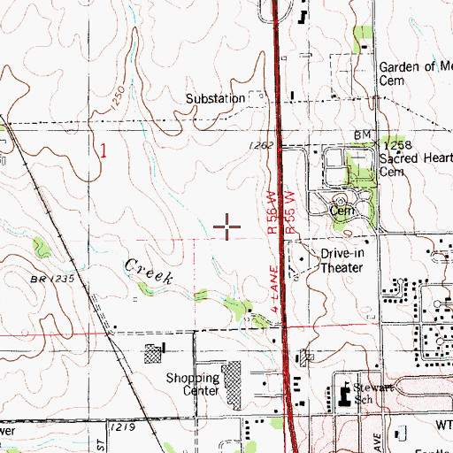 Topographic Map of Yankton Post Office, SD