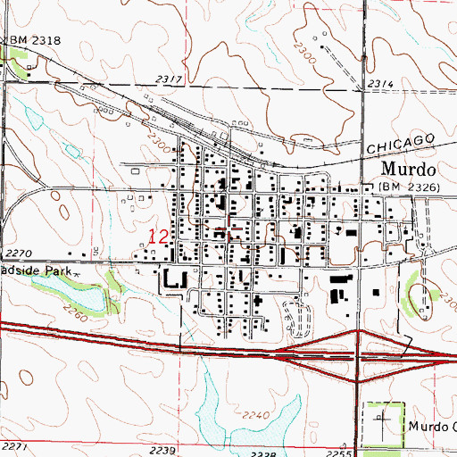 Topographic Map of Jones County Courthouse, SD
