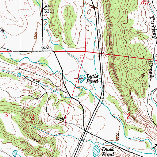 Topographic Map of Lytle Pond, CO