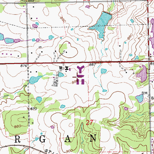 Topographic Map of Southern Oklahoma Technology Center, OK