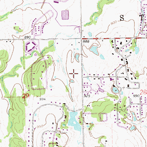 Topographic Map of Stillwater Middle School, OK