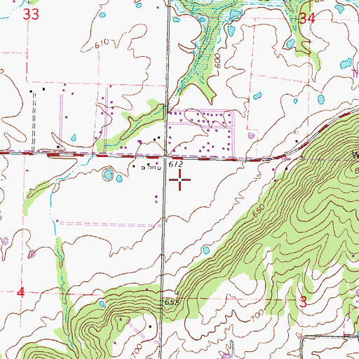 Topographic Map of Eufaula Middle School, OK