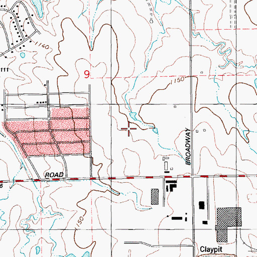 Topographic Map of Mercy School Institute, OK