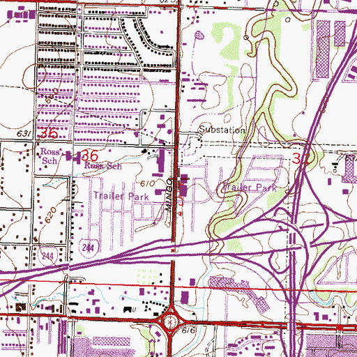 Topographic Map of Phillips Theological Seminary, OK