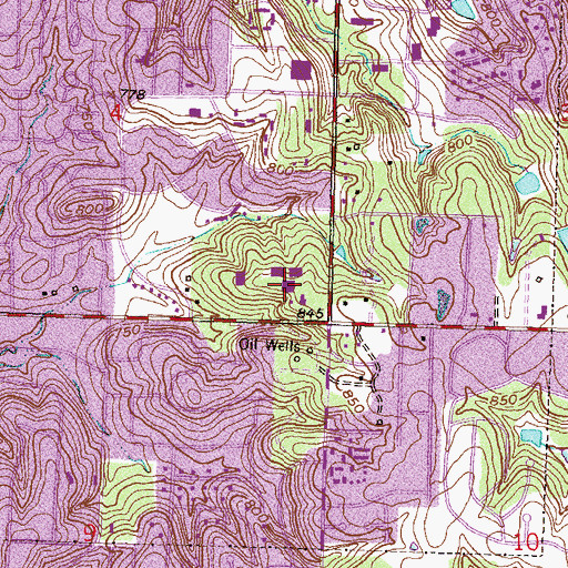 Topographic Map of American Institute of Medical Technology, OK