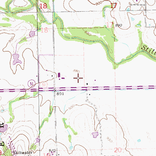 Topographic Map of Covenant Community Christian School, OK