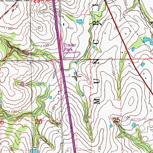 Topographic Map of Christian Crusaders Academy, OK