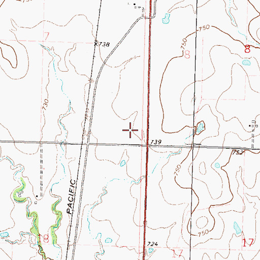 Topographic Map of Oklahoma Union High School, OK