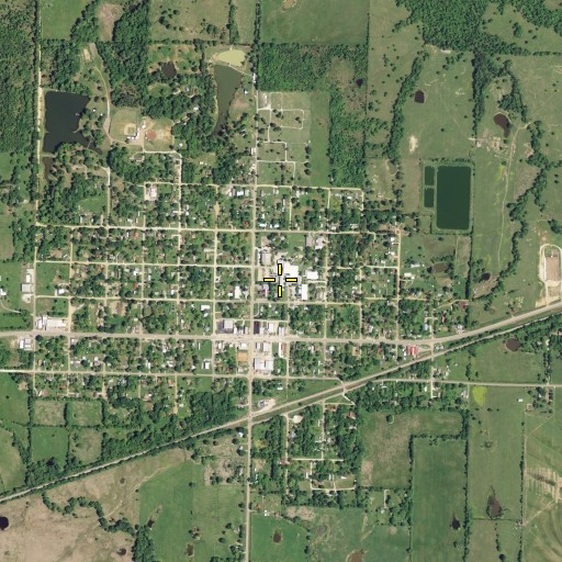 Aerial/Satellite Image of Boswell High School, OK