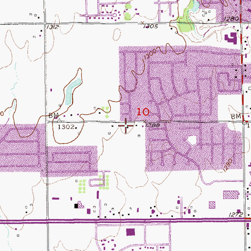 Topographic Map of Summerhill Childrens House, OK