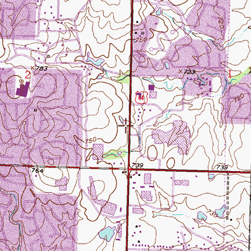 Topographic Map of American Broadcasting School, OK