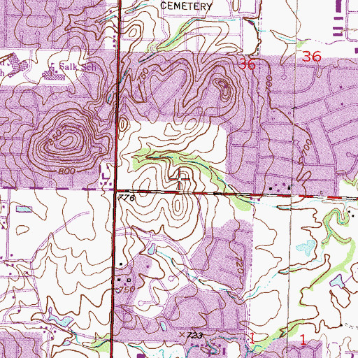 Topographic Map of ITT Technical Institute Tulsa, OK