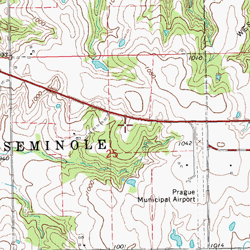 Topographic Map of Lighthouse Christian Academy, OK