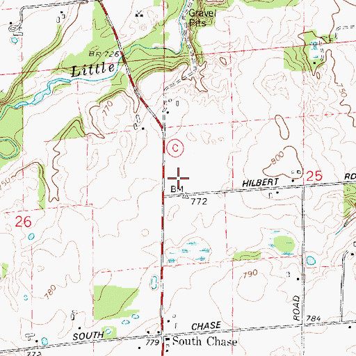 Topographic Map of Sunnyside Elementary School, WI