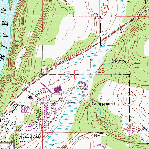Topographic Map of Osceola Career Charter School, WI