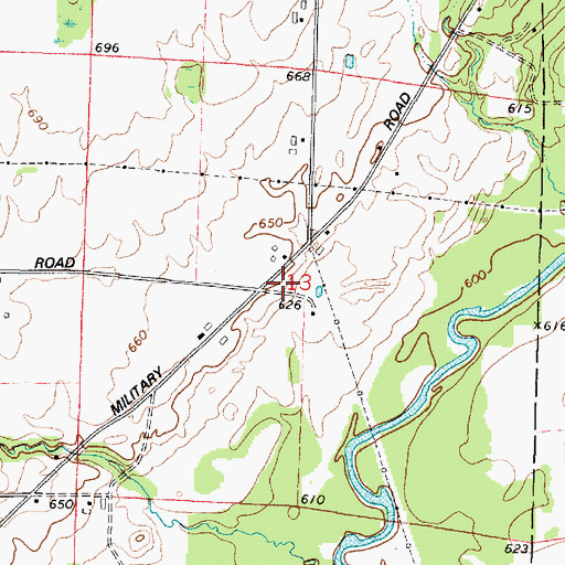 Topographic Map of Maranatha Seventh-day Adventist Christian School, WI