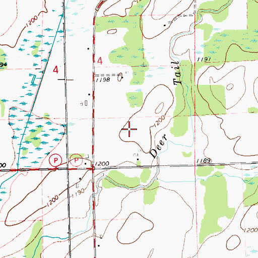 Topographic Map of Flambeau Charter School, WI