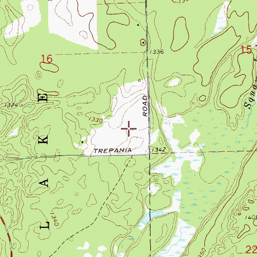 Topographic Map of Waadookodaading Charter School, WI