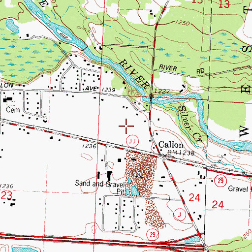 Topographic Map of D C Everest Middle School, WI