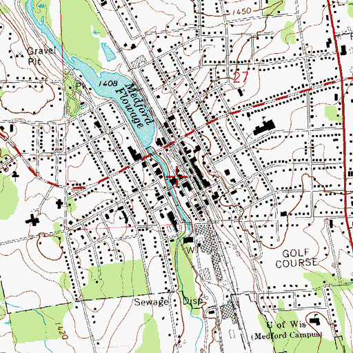 Topographic Map of Rural Virtual Academy, WI